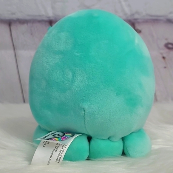 Squishmallows 6 Inch Bright Blue Valentines Day Octopus Plush Stuffed Animal Toy - Picture 8 of 15